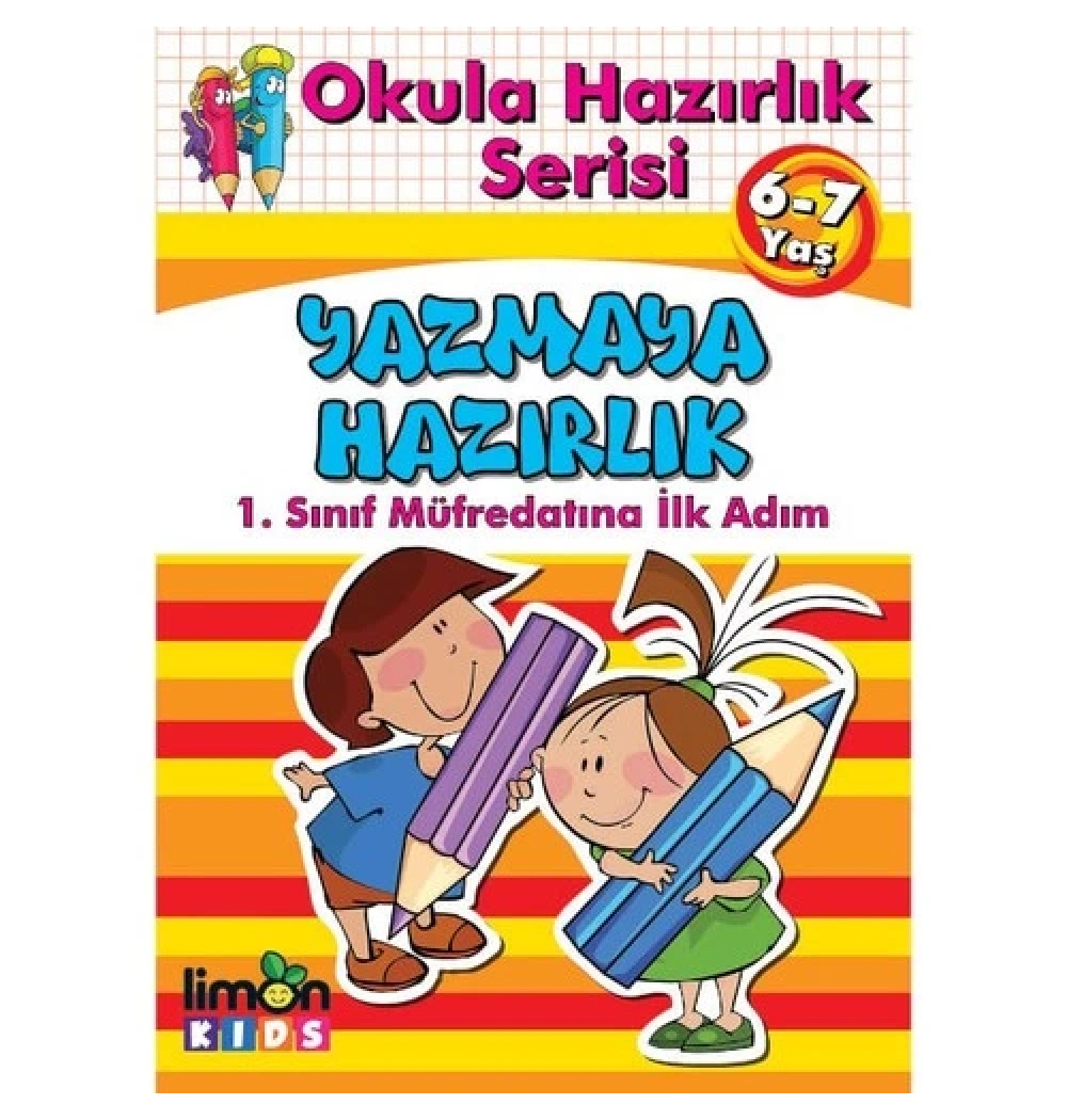 Yazmaya Hazırlık 1.Sınıf Müfredatına Hazırlık Limon Kids