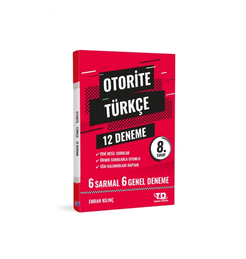 Tandem 8.Sınıf Otorite Türkçe 12 Deneme