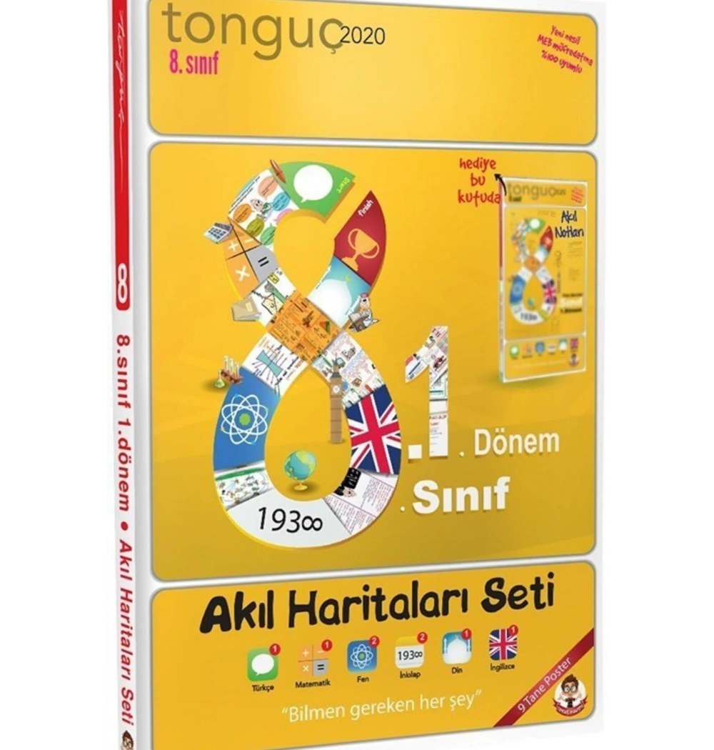 Tonguç 8.Sınıf 1.Dönem Akıl Haritaları Seti