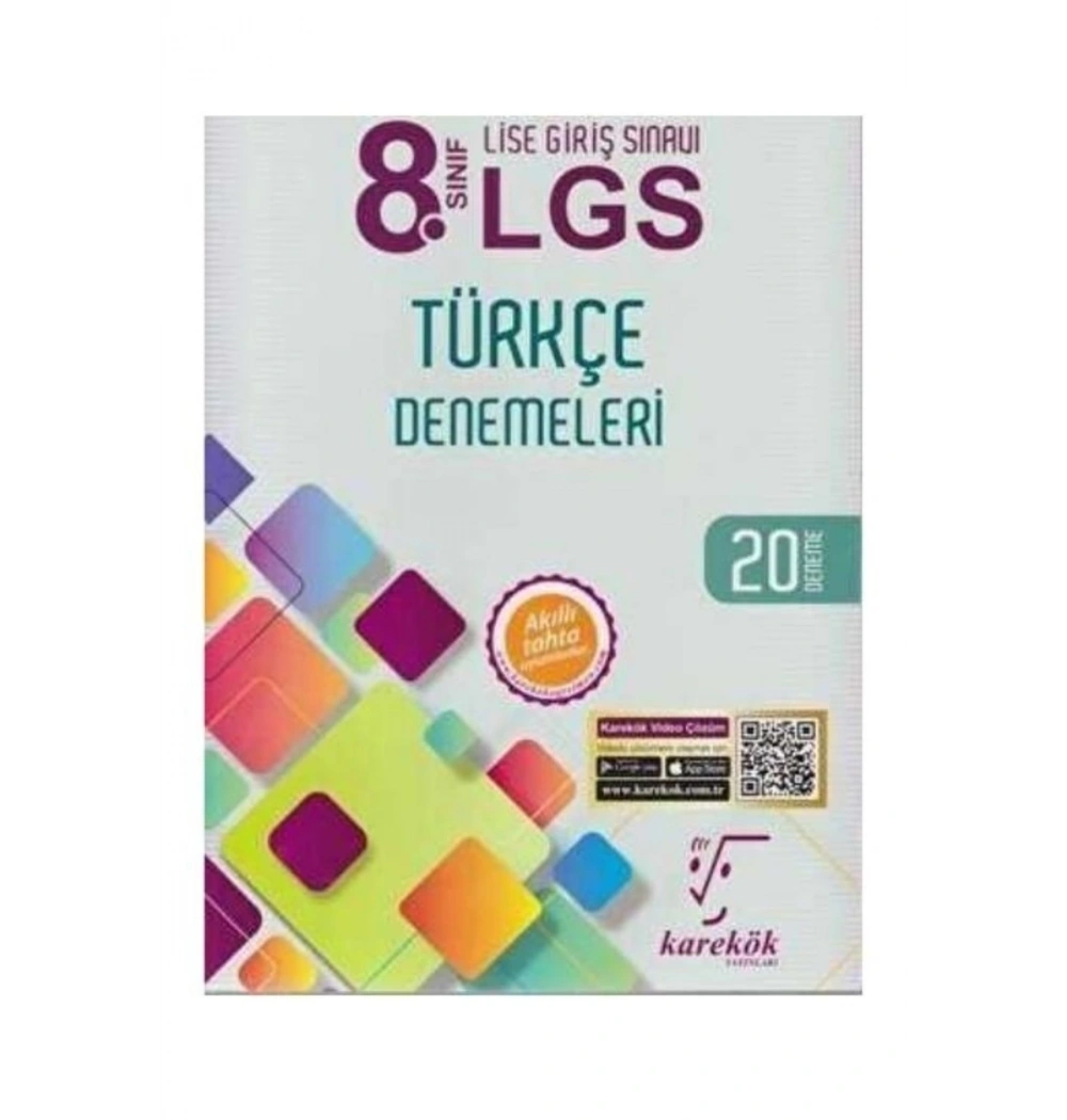 8.Sınıf Türkçe 20 Deneme   Karekök