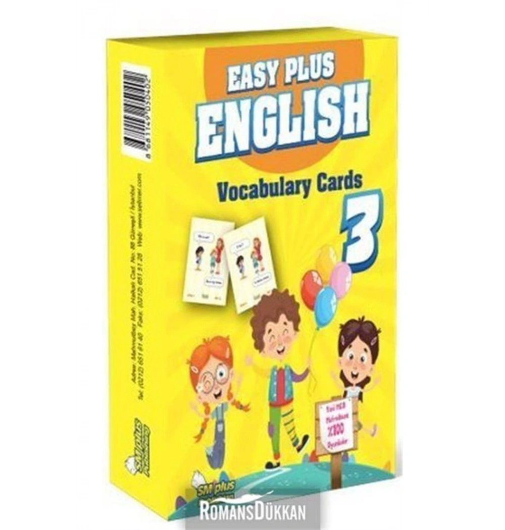 3.Sınıf Easy Plus İngilizce Kelime Kartları Kutulu Selimer