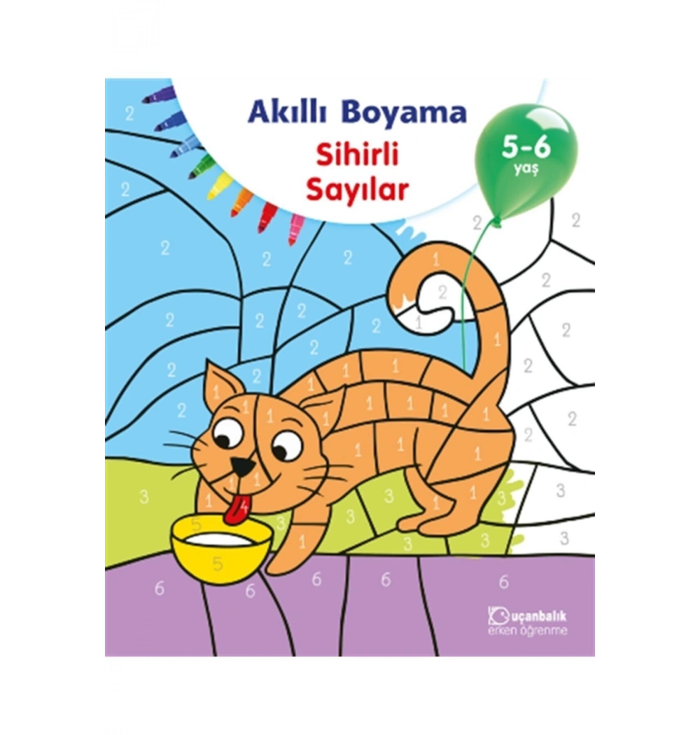Akıllı Boyama Sihirli Sayılar 5-6 Yaş Uçanbalık