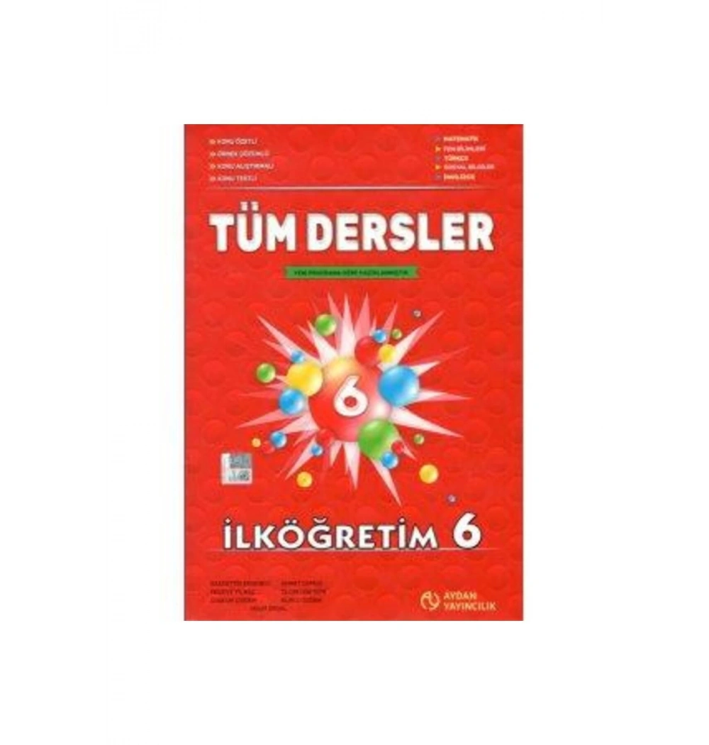 Aydan 6.Sınıf İlköğretim Tüm Dersler Konu Anlatım