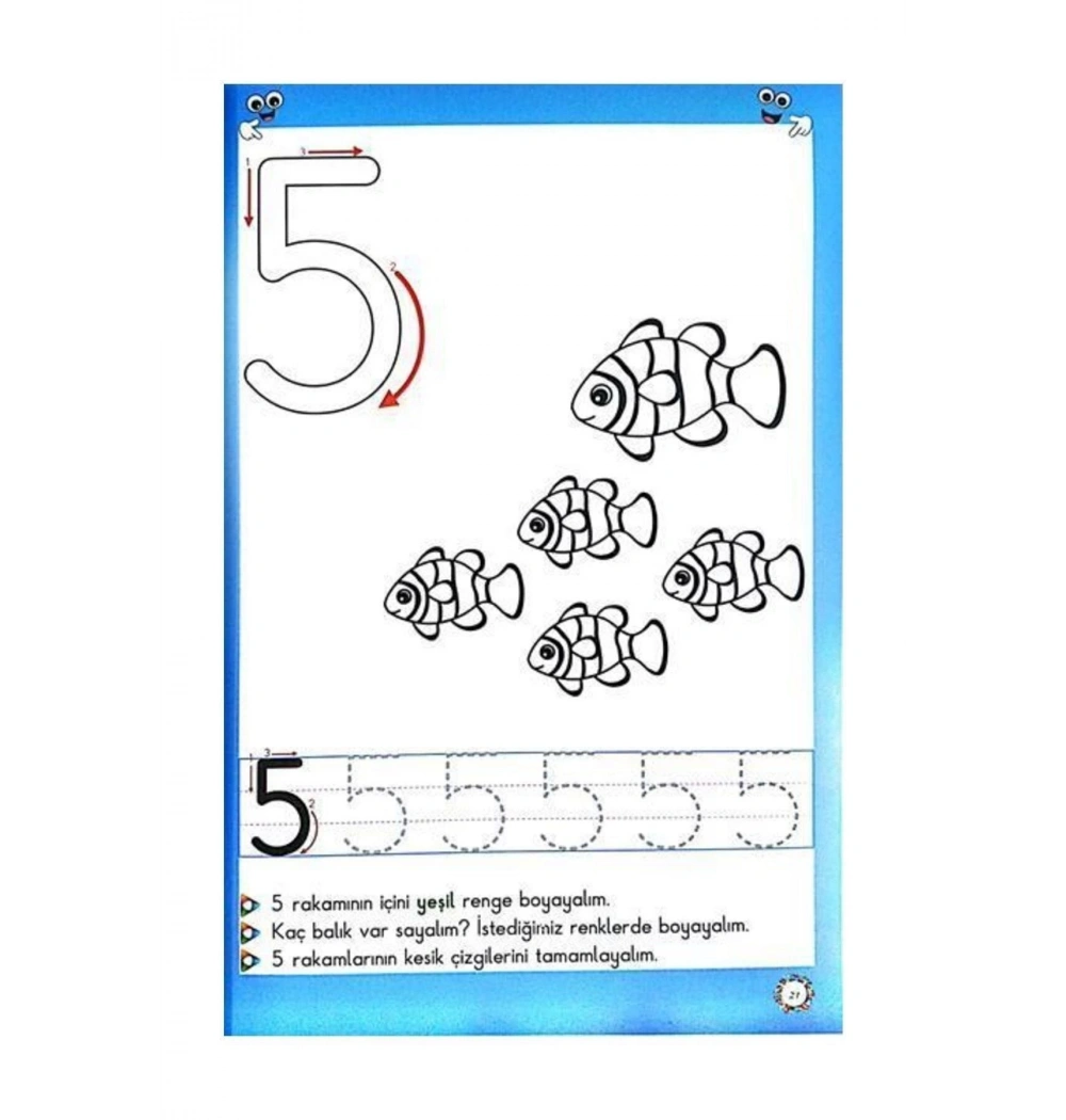 İlkokula Hazırlık Çizgi Çalışmaları   Beyaz Pusula