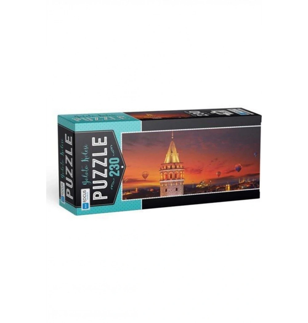 Blue Focus Kutulu 230 Parça Puzzle Galata Kulesi Mavi Lale