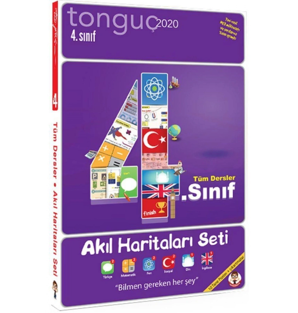 Tonguç 4.Sınıf Tüm Dersler Akıl Haritaları Seti