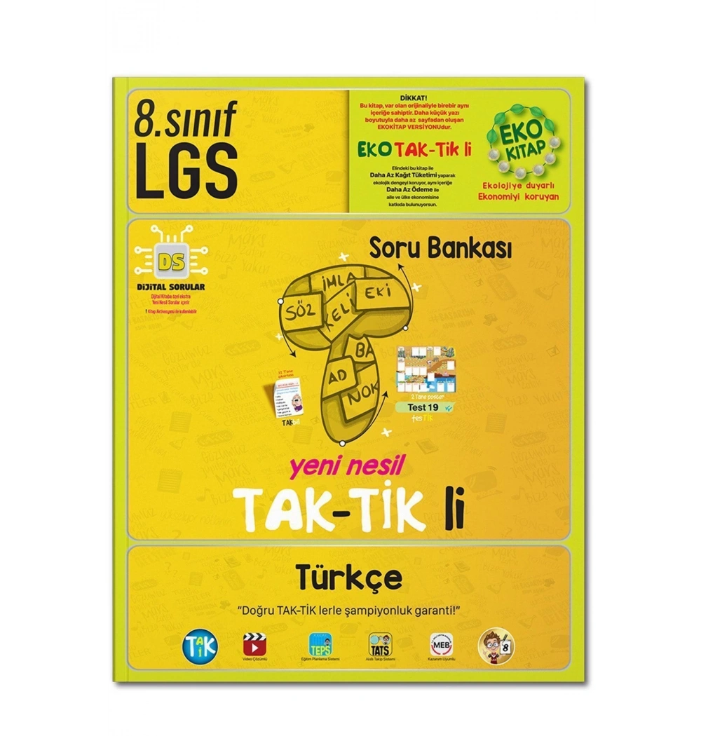 Tonguç 8.Sınıf Türkçe Taktikli Soru Bankası