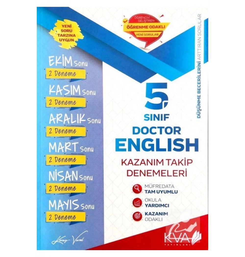 5.Sınıf İngilizce Kazanım Takip Denemeleri  Kva