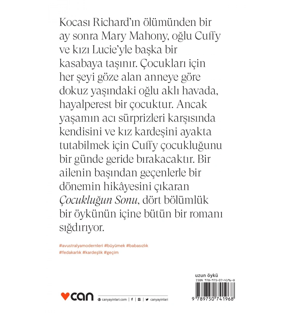 Çocukluğun Sonu H.H.Rıchardson Can Yayın