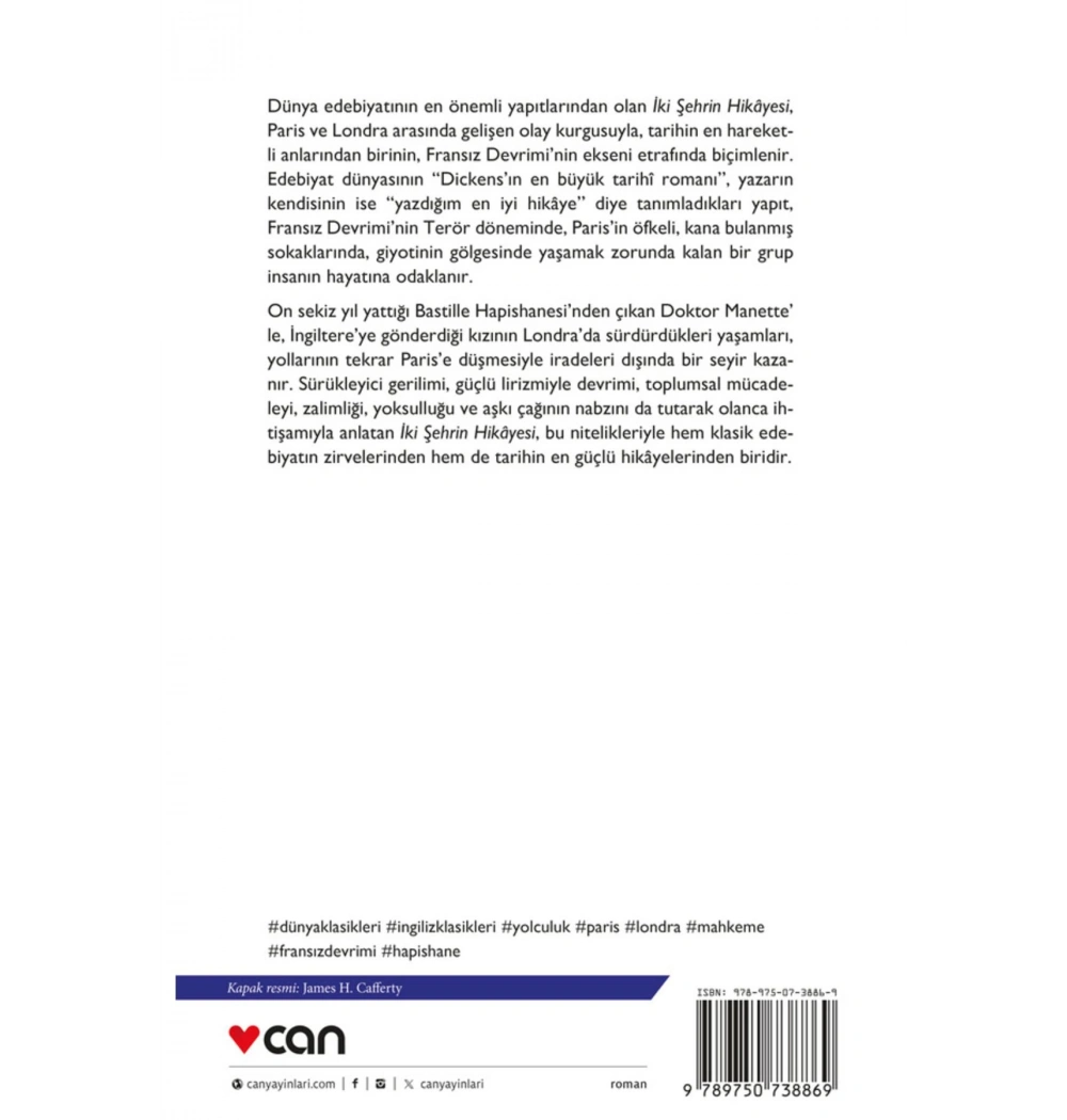 İki Şehrin Hikayesi Charles Dıckens Can Yayınları