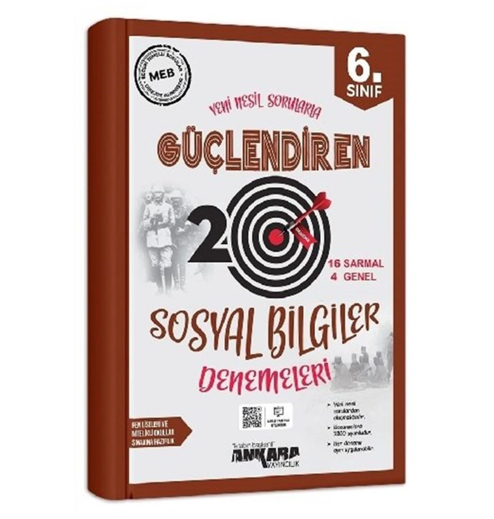 6. Sınıf Sosyal Bilgiler 20 Deneme Ankara Yayın