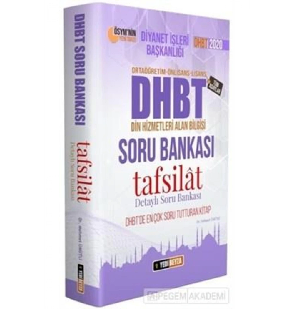 Dhbt Hazırlık Tafsilat Detaylı Soru Bankası Dr.Mehmet Ümütli