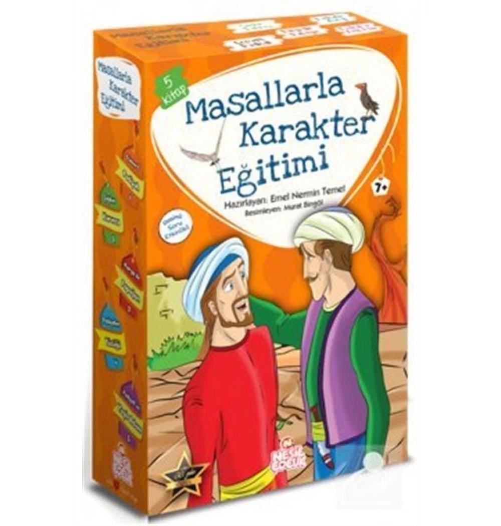 Masallarla  Karakter Eğitimi 5 Kitap    Emel Nermin  Temel    Nesil