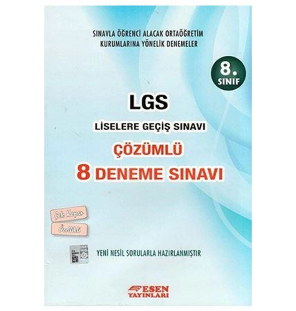 8.Sınıf Lgs 8 Çözümlü Deneme   Esen