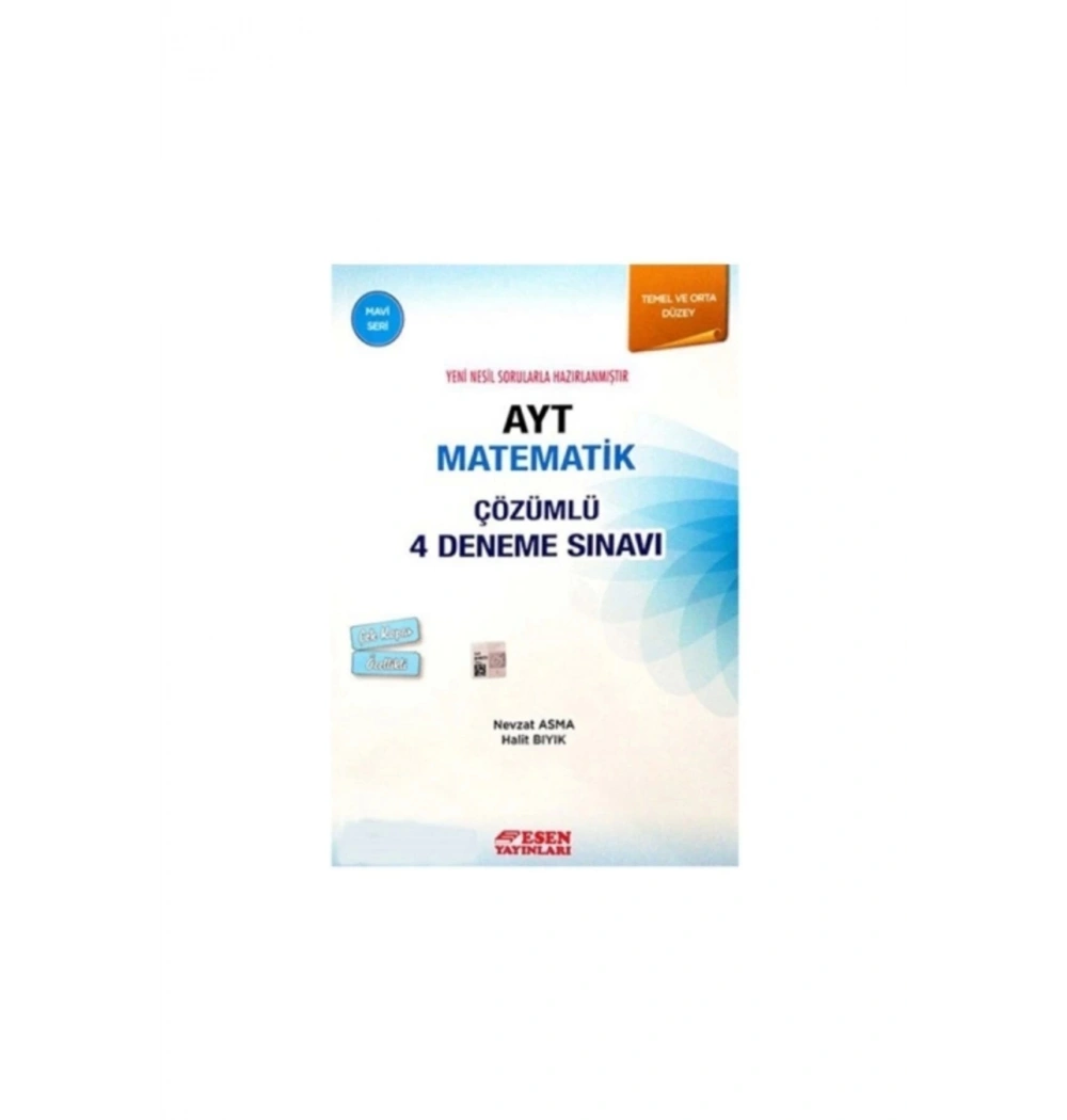 Ayt Matematik Çözümlü 4 Eneme Sınavı Temel Orta Düzey    Esen