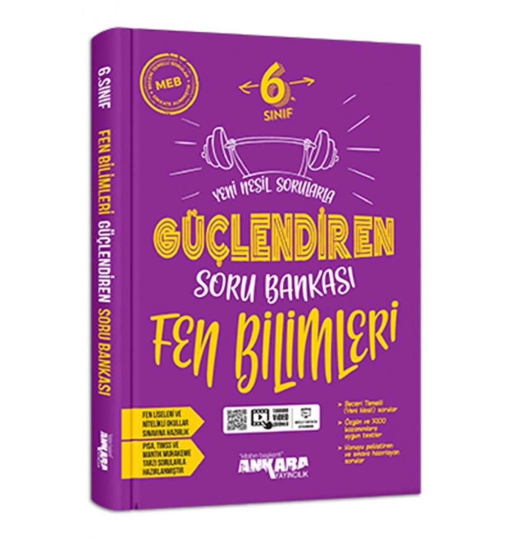 6. Sınıf Fen Bi̇Li̇Mleri̇ Güçlendi̇Ren Soru Bankasi Ankara Yayın