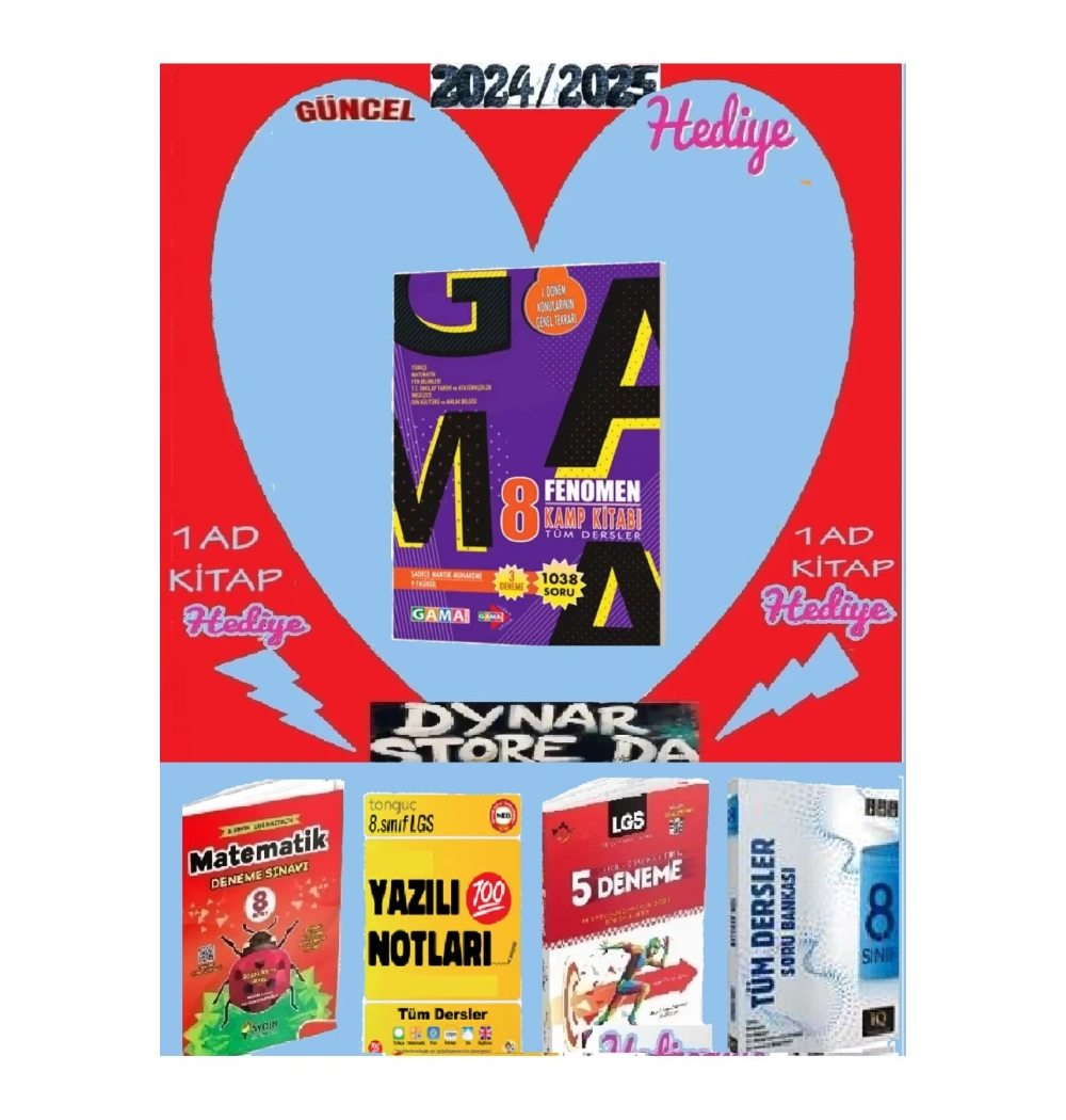 Gama 8.Sınıf Tüm Dersler Fenomen Soru Bankası