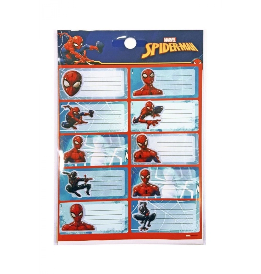 Spıderman Okul Etiketi Sm-Tga-73