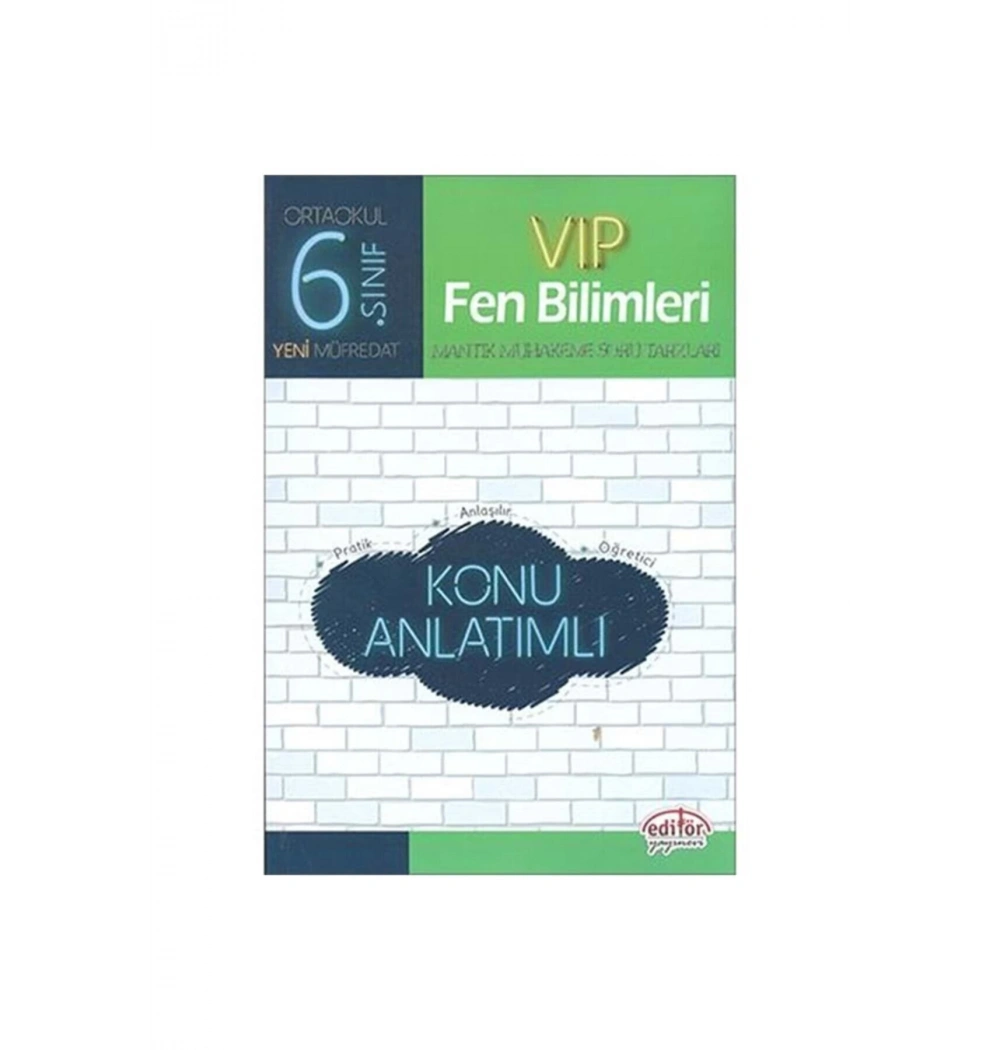Editör 6.Sınıf Vip Fen Bilimleri Konu Anlatımlı