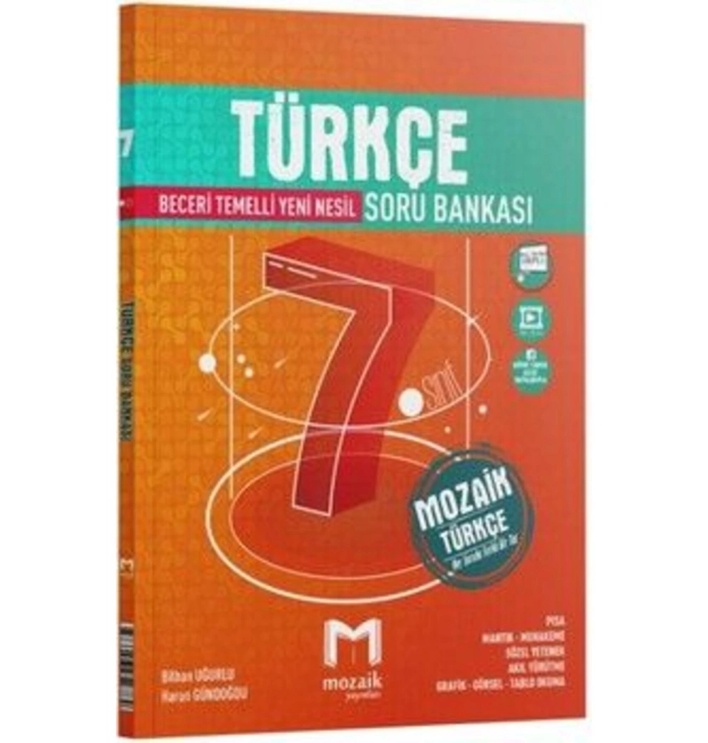 Mozaik 7.Sınıf Türkçe Beceri Temelli Yeni Nesil Soru Bankası