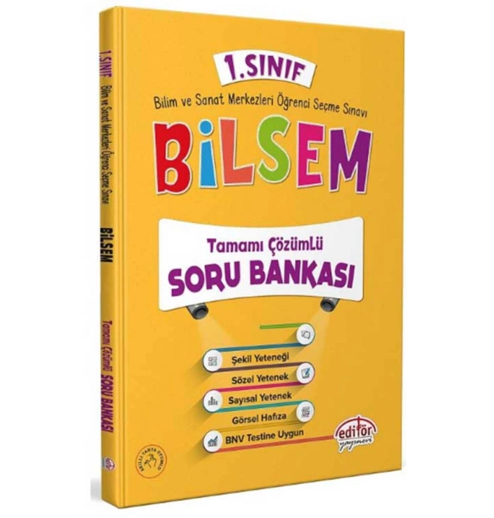 Editör 1.Sınıf Bilsem Çözümlü Soru Bankası