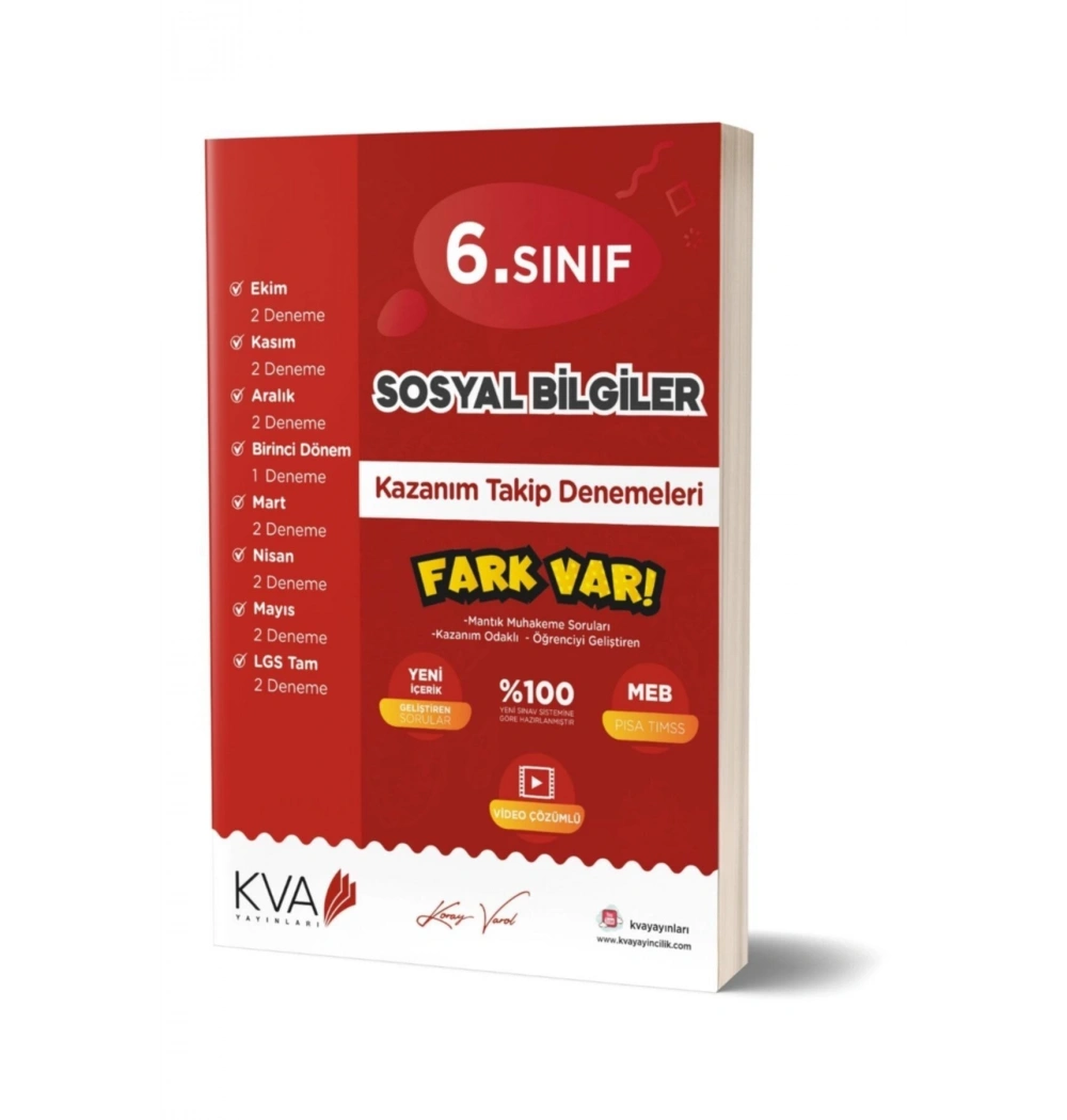 Kva 6.Sınıf Sosyal Bilgiler Kazanım Takip Denemeleri Koray Varol Akademi