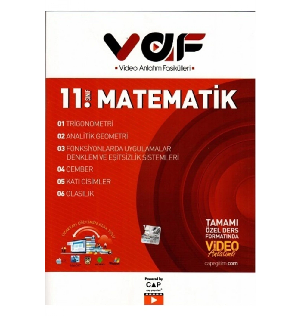 Çap 11.Sınıf Matematik Video Anlatım Fasikülleri
