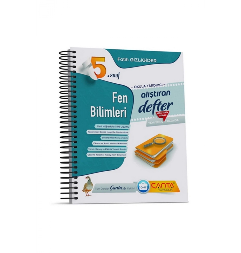 5.Sınıf Fen Bilimleri Alıştıran Defter Çanta