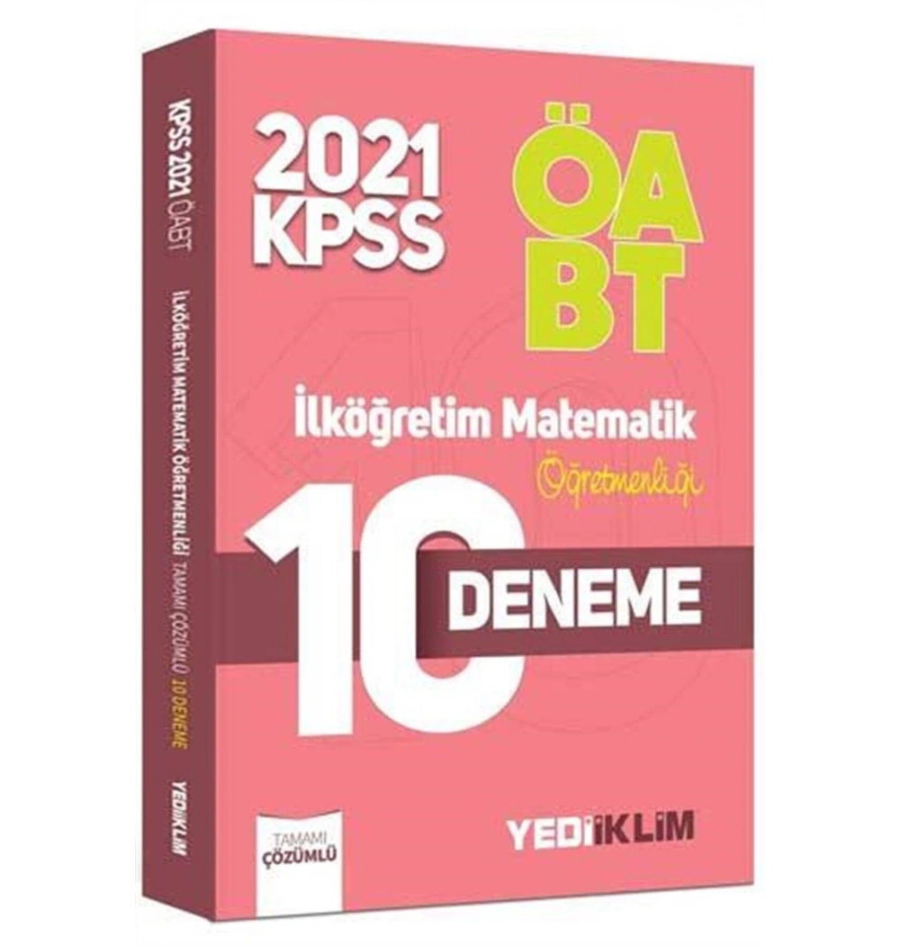 Öabt 2021 İlköğretim Matematik Öğretmenliği 10 Deneme Yediiklim