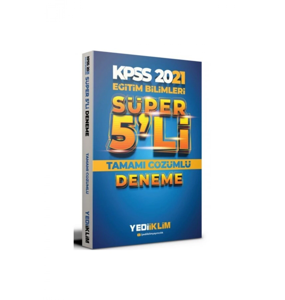 Kpss 2021 Eğitim Bilimleri Süper 5 Li Deneme Yediiklim