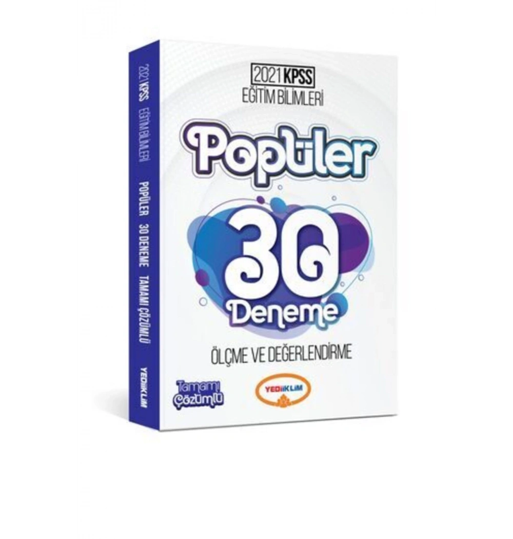 2021 Kpss Eğitim Bilimleri Popüler Ölçme Değerlendirme 30 Deneme Yediiklim