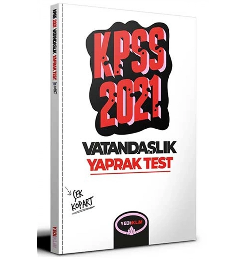 Kpss 2021 Vatandaşlık Yaprak Test Yediiklim