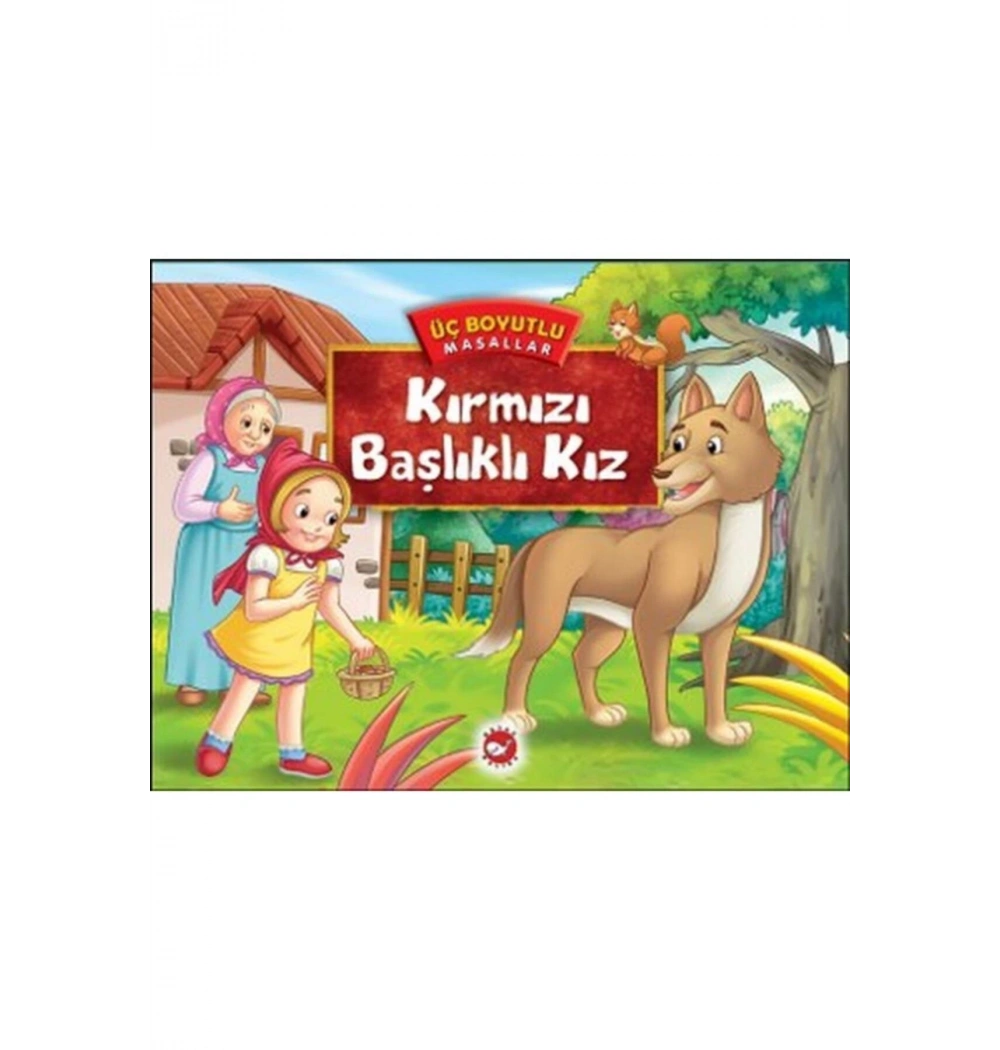 Kırmızı Başlıklı Kız Üç Boyutlu Masallar Beyaz Balina