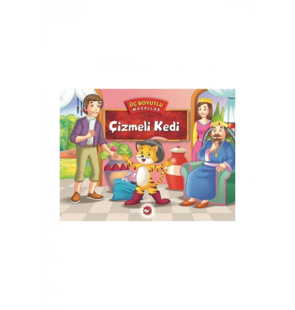 Çizmeli Kedi Üç Boyutlu Masallar Beyaz Balina