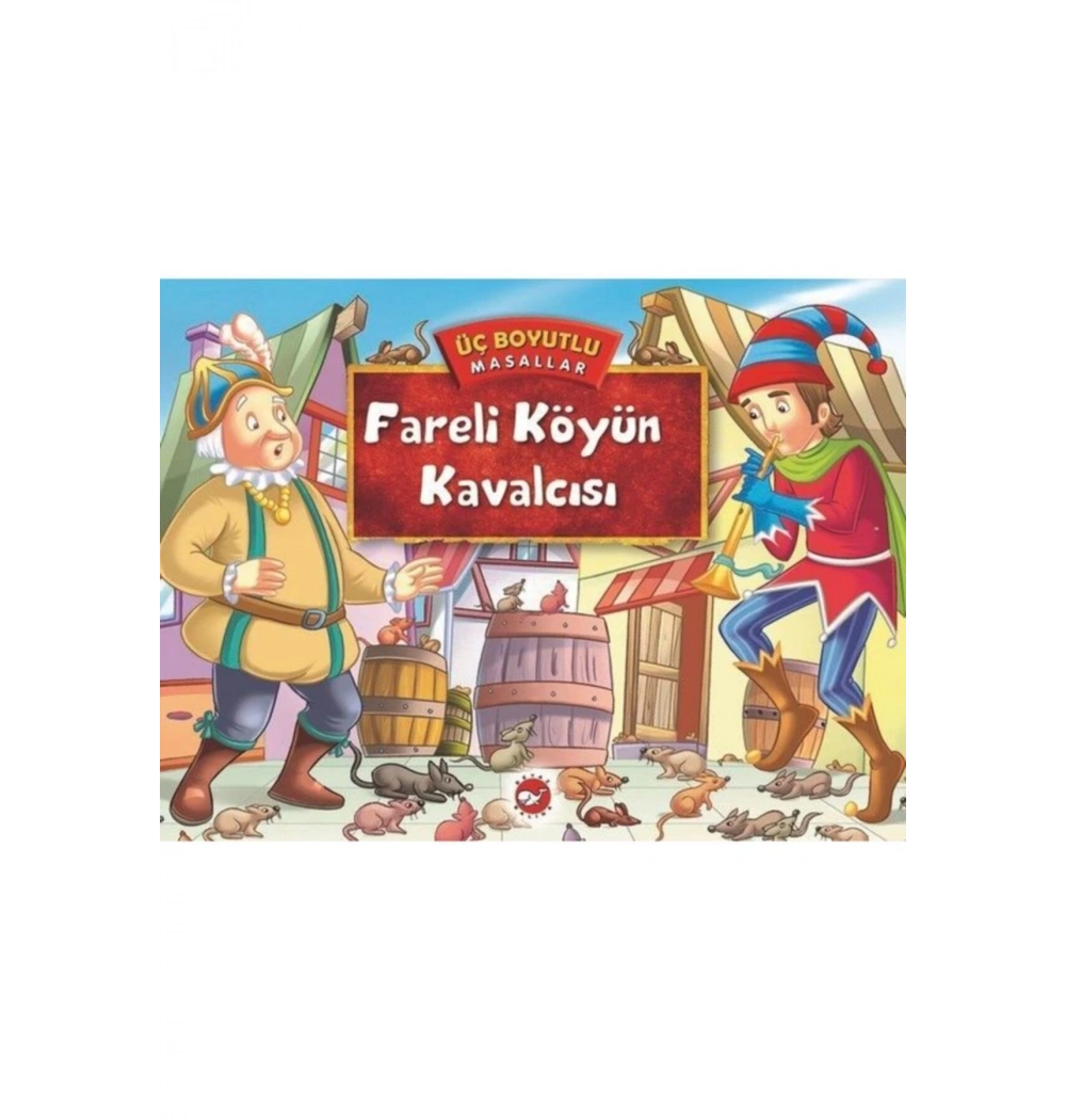 Fareli Köyün Kavalcısı Üç Boyutlu Masal     Beyaz  Balina