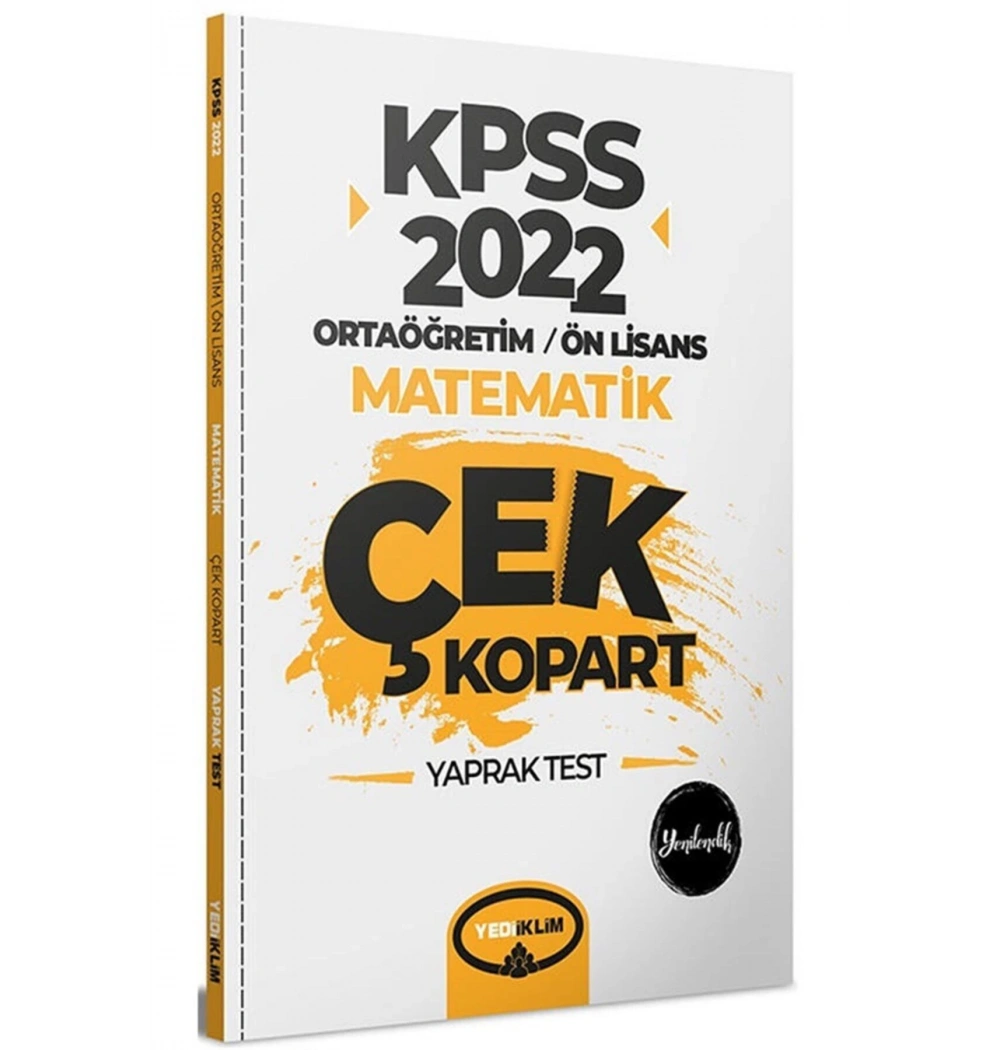 2022 Kpss Ortaöğretim Önlisans Matematik Yaprak Test  Yediiklim