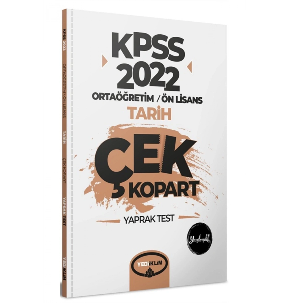 2022 Kpss Ortaöğretim Önlisans Tarih Yaprak Test  Yediiklim