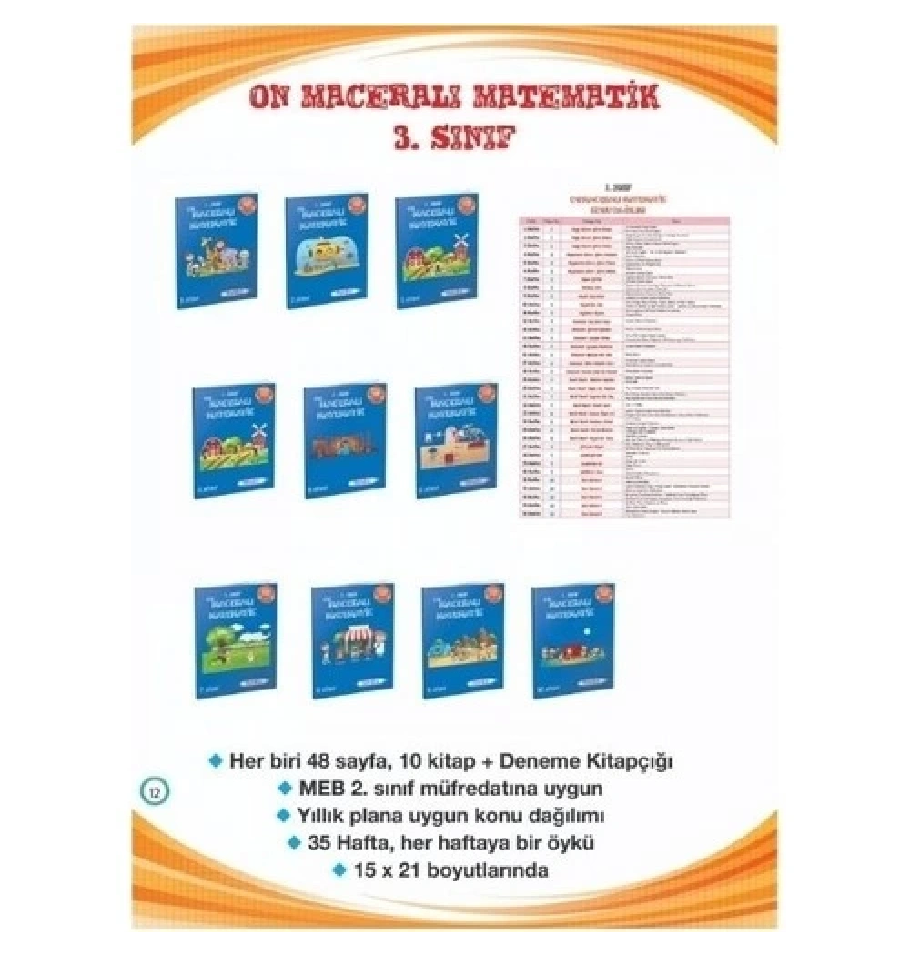 Metafor 3.Sınıf On Maceralı Matematik Seti