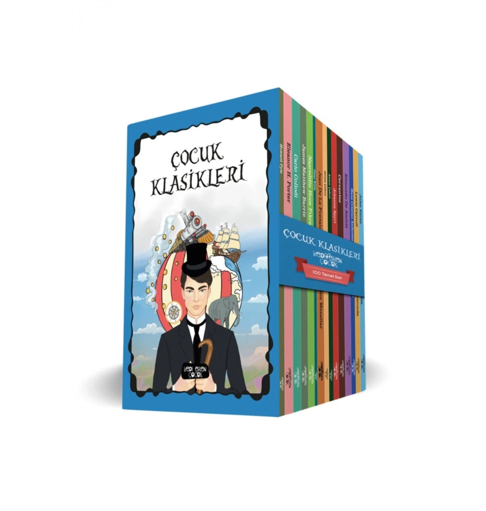 Çocuk Klasikleri 15 Kitap Kutulu Set 100 Temel Eserden-Yediveren