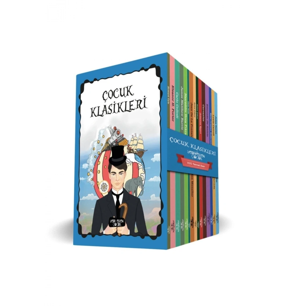 Çocuk Klasikleri 15 Kitap Kutulu Set 100 Temel Eserden-Yediveren