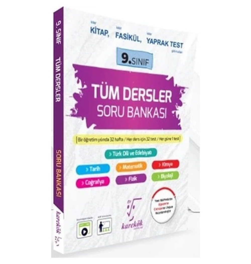 Karekök 9.Sınıf Tüm Dersler Soru Bankası Seti