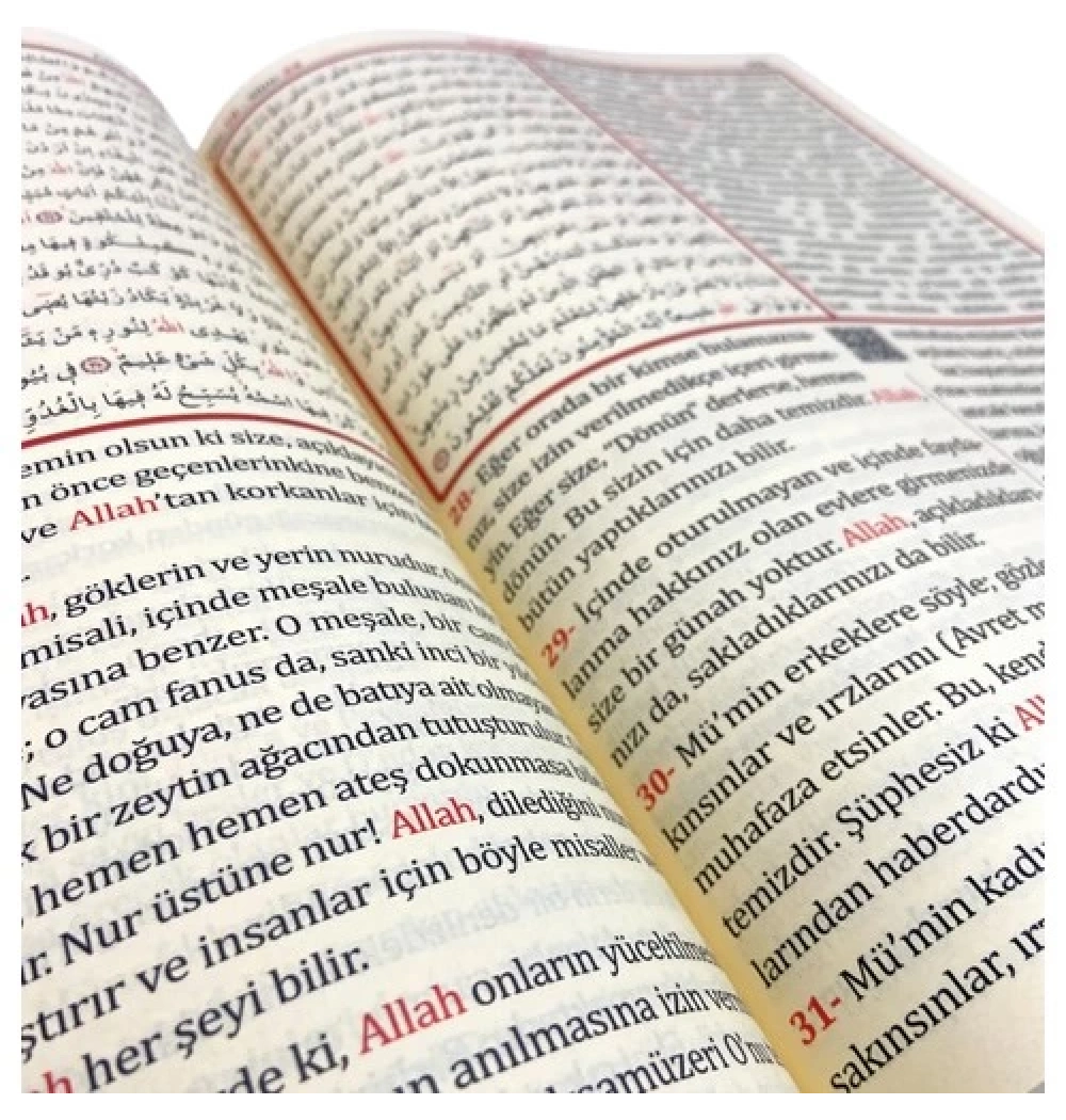 Merve Meal Orta Boy 3 Lü Kuranı Kerim Türkçe Okunuş+Mealli