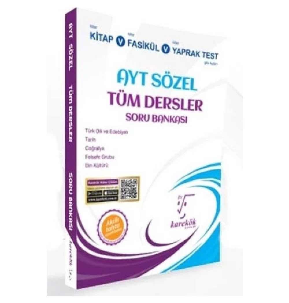 Karekök Ayt Sözel Tüm Dersler Soru Bankası