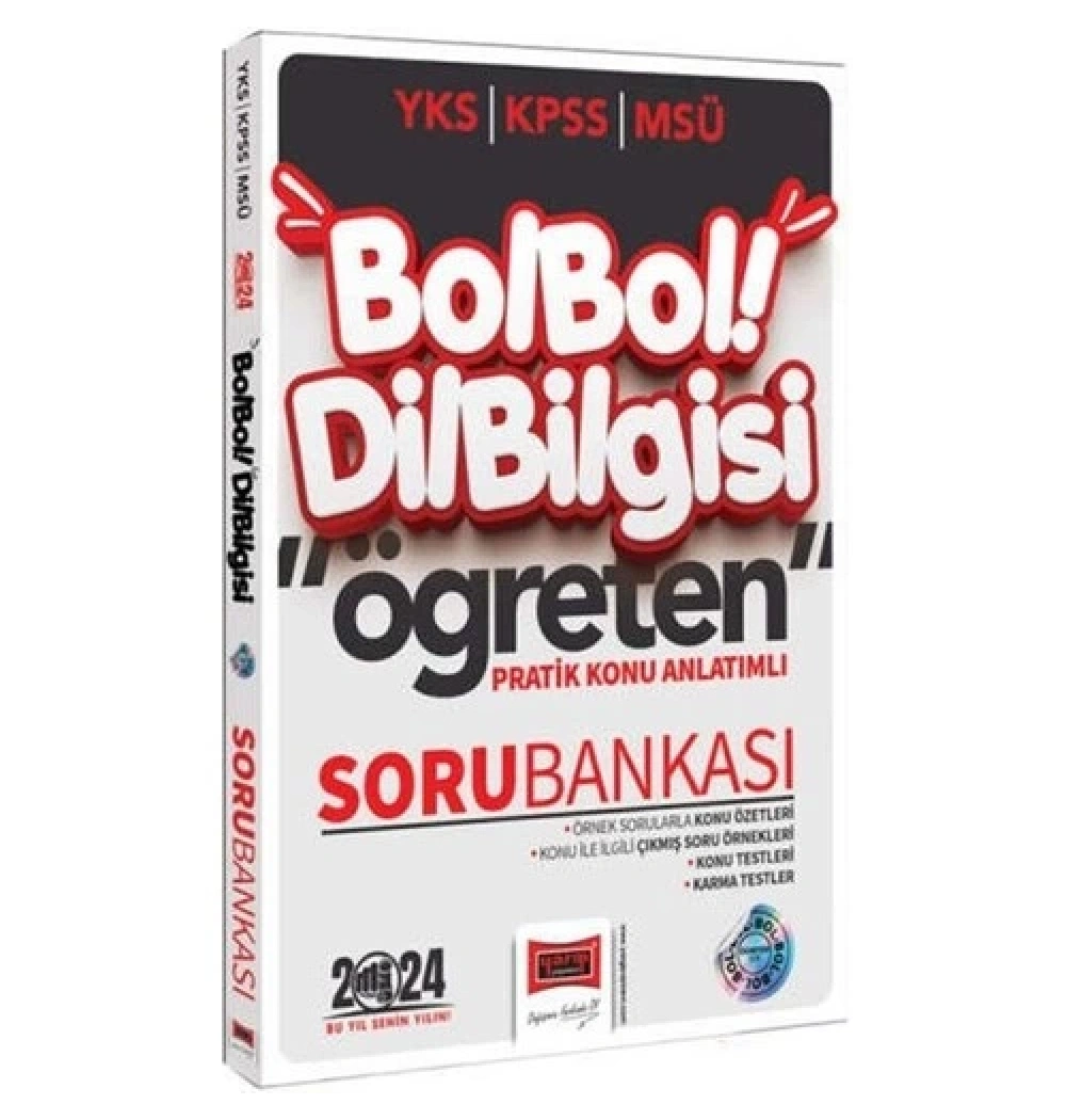 Yargı 2024 Yks Kpss Msü Bol Bol Dilbilgisi Öğreten Konu Anlatımlı Soru Bankası