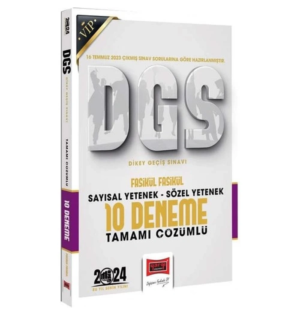 Yargı Vip Dgs Sayısal Sözel 10 Çözümlü Deneme