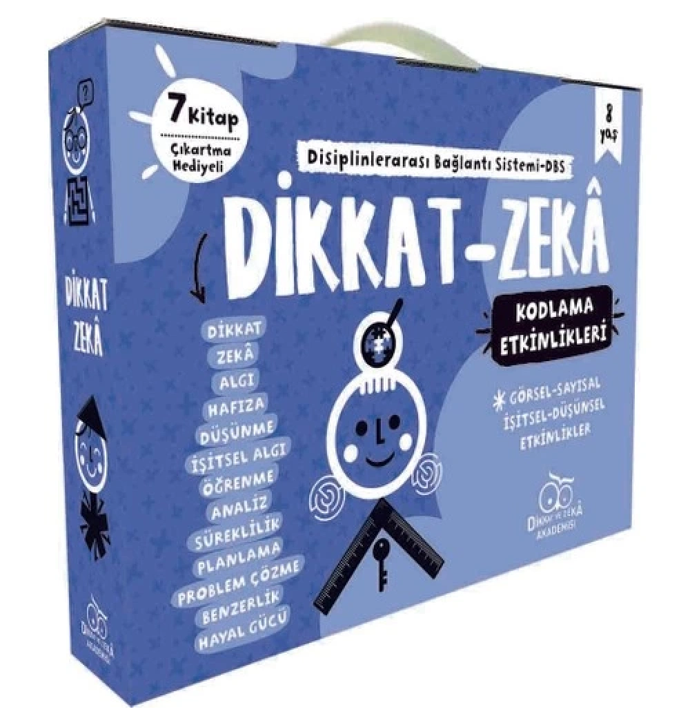 Dikkat Zeka Akademisi 2.Sınıf 8 Yaş Dikkat Zeka Seti