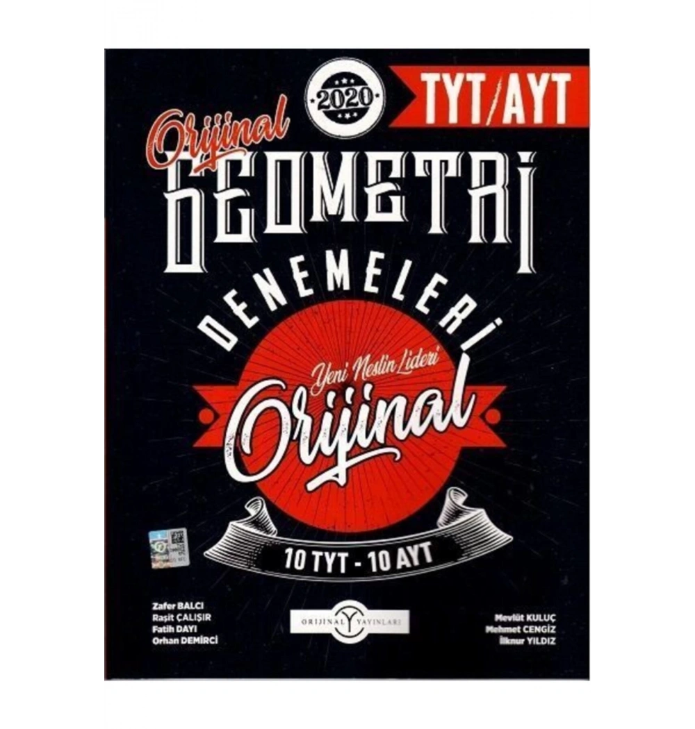 Orijinal Tyt Ayt Geometri 20 Denemeleri