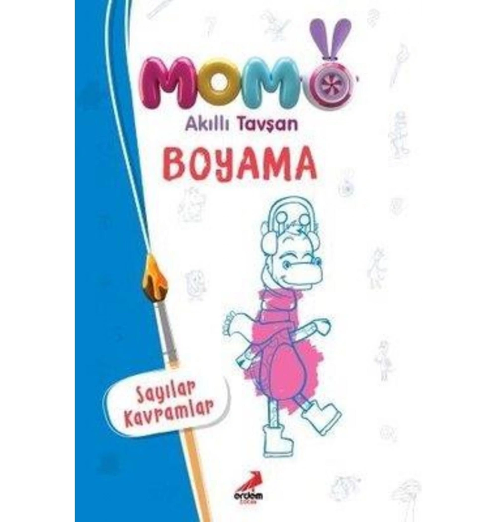 Momo Akıllı Tavşan Boyama Sayılar Kavramlar    Erdem