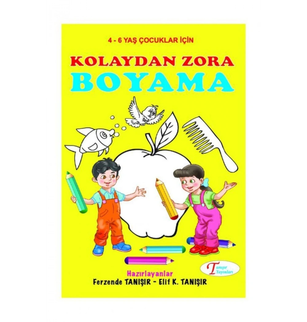 Kolaydan Zora Boyama 4-6 Yaş  Tanışır