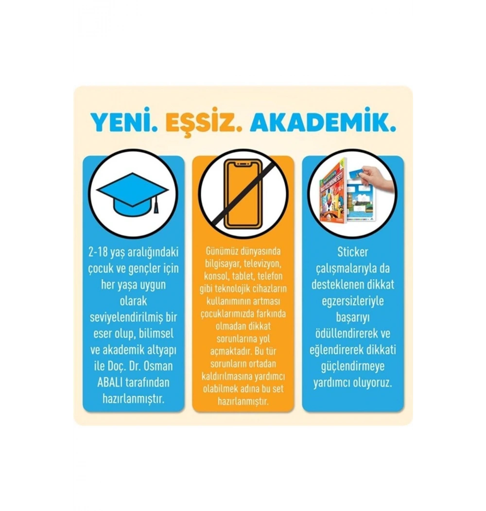 Adeda Dikkati Güçlendirme Seti 3+Yaş Kutulu